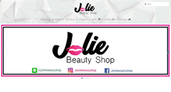 Desktop Screenshot of joliebeautyshop.com